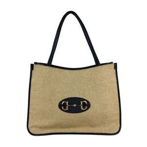 GUCCI Blue Leather Horsebit Shoulder Bag